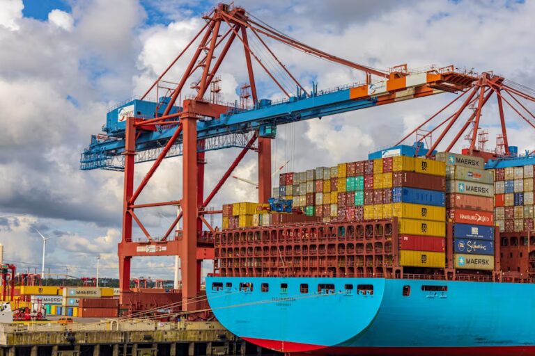 shipping containers at port