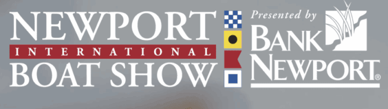 Newport Boat Show with flags