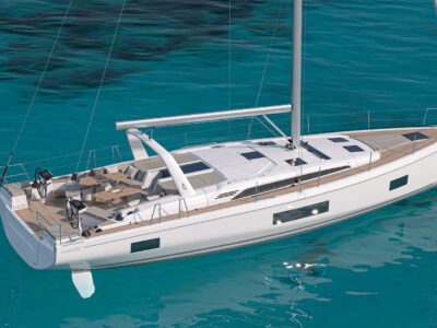 Oceanis 52 from overhead